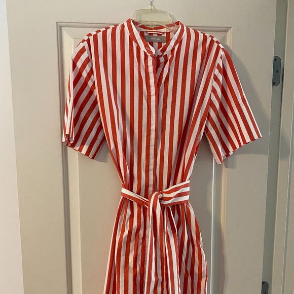 Everlane Dresses & Skirts - Everlane Collarless Belted Shirtdress